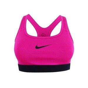 Pink nike sports bra